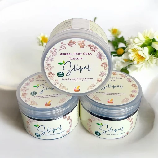 Slipal Herbal Foot Soak Tablets – 14 Precious Herbs for Foot Pain Relief & Relaxation (12 Tablets Per Jar) - Image 4