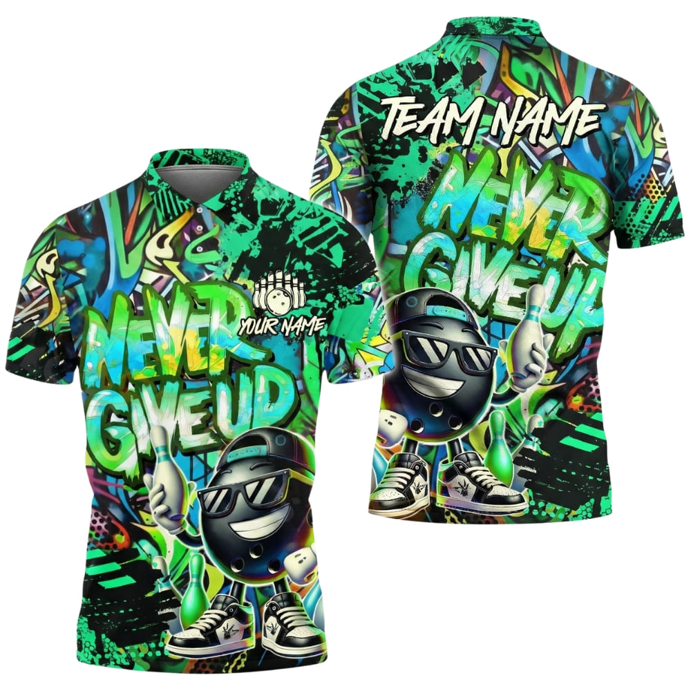 custom-bowling-polo-shirt-never-give-up-personalized-team-bowling-shirt-multi-color (2)