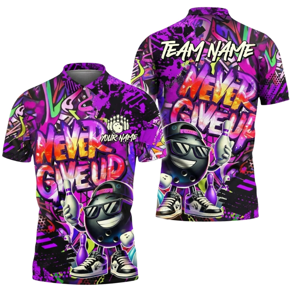 custom-bowling-polo-shirt-never-give-up-personalized-team-bowling-shirt-multi-color (3)