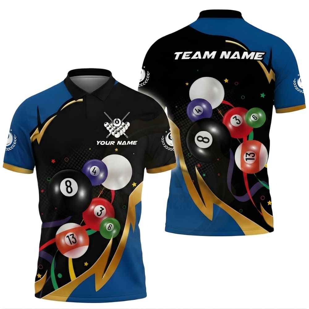 custom-billiard-pool-shirt-black-blue-front-back