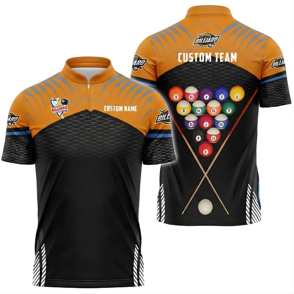 custom-billiard-team-shirt-rack-of-balls-yellow-front-back
