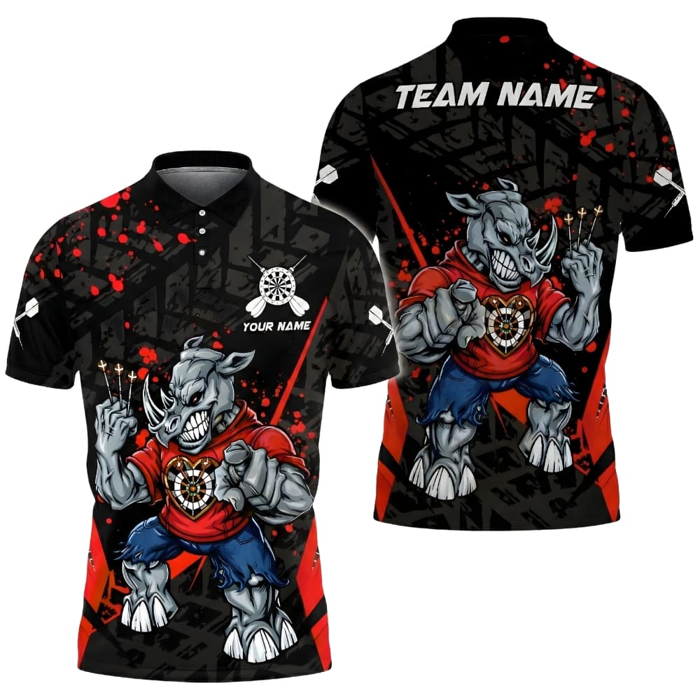 custom-darts-polo-shirt-rhino-darts-design-red