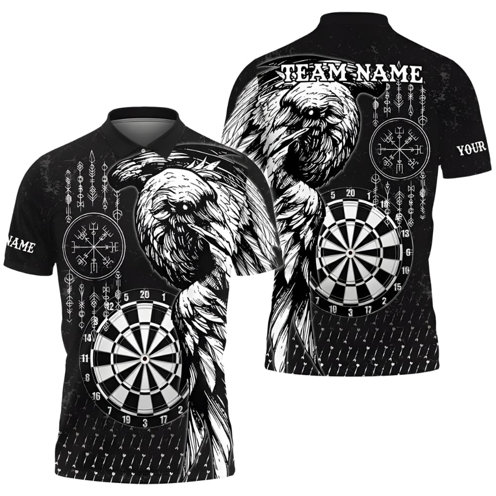 Eagle Dart Polo Shirt – Personalized Team Name & Player Name, Premium Dart Team Jersey