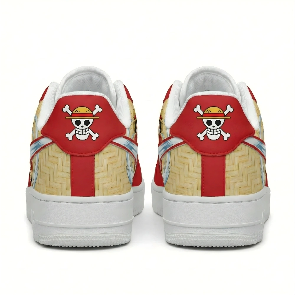 one-piece-luffy-custom-sneakers-back-view