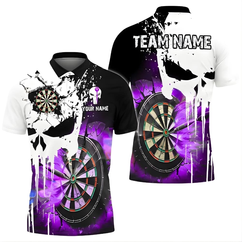 personalized-dart-shirt-purple-skull-dartboard-design