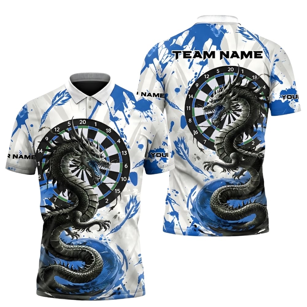 personalized-dragon-darts-polo-shirt-blue-front-back