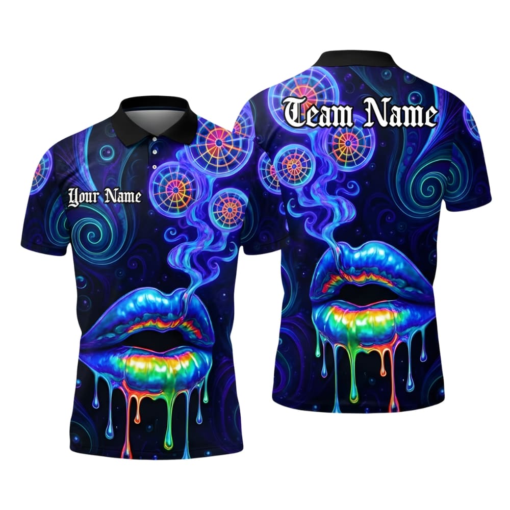psychedelic-lips-dart-polo-shirt-blue-front-back
