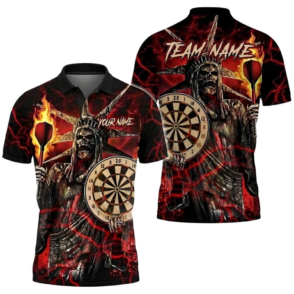 Reaper Dart Skull Custom Dart Shirt – Personalized Team Name & Player Name