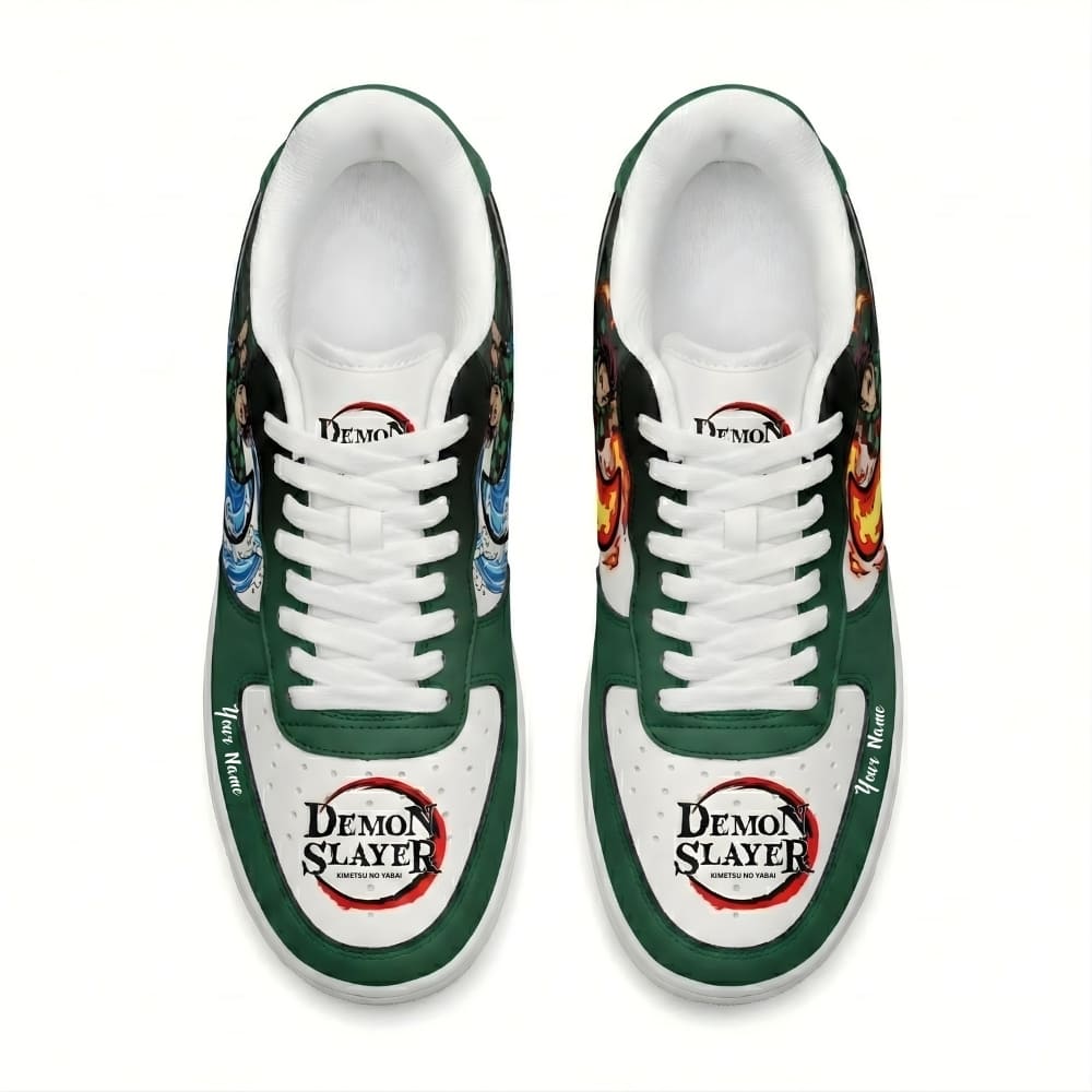 tanjiro-demon-slayer-custom-sneakers-top-view