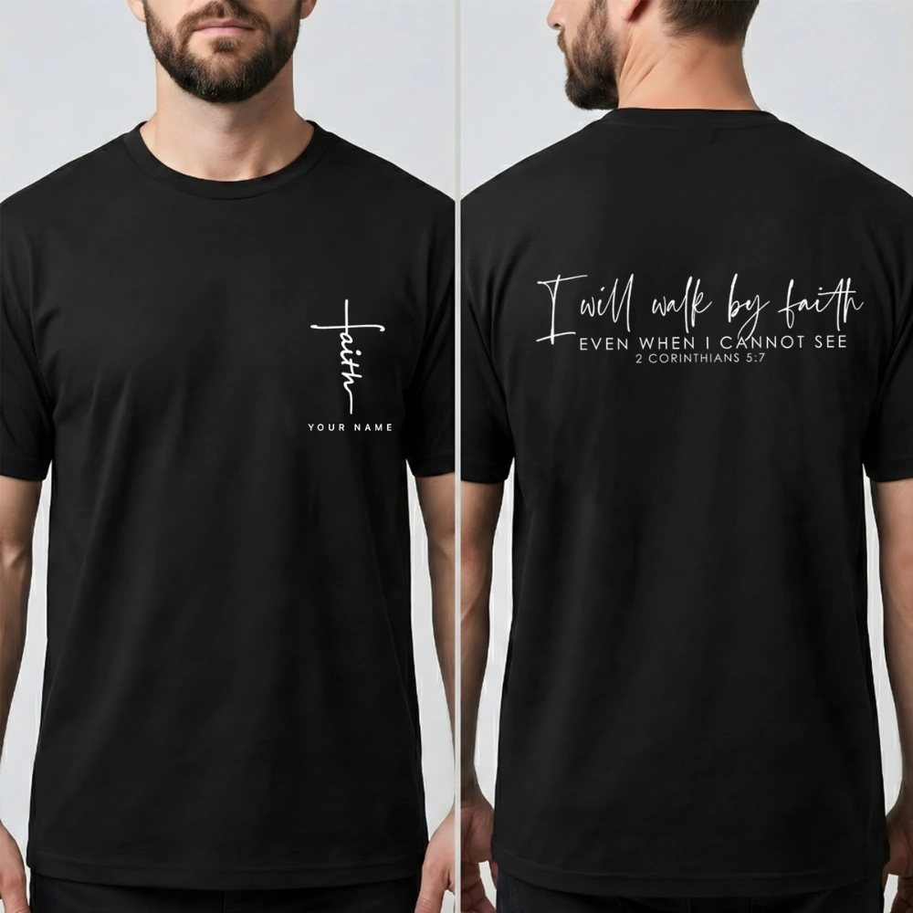 Walk by Faith Christian T-Shirt, Hoodie & Sweatshirt (Unisex)