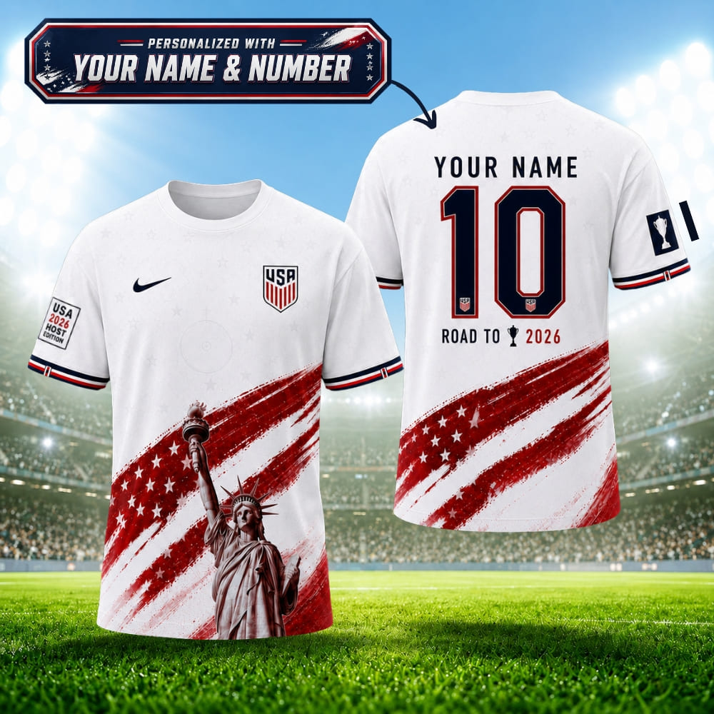 Personalized Road to 2026 USA Soccer Shirt – Custom Name & Number | World Cup 2026