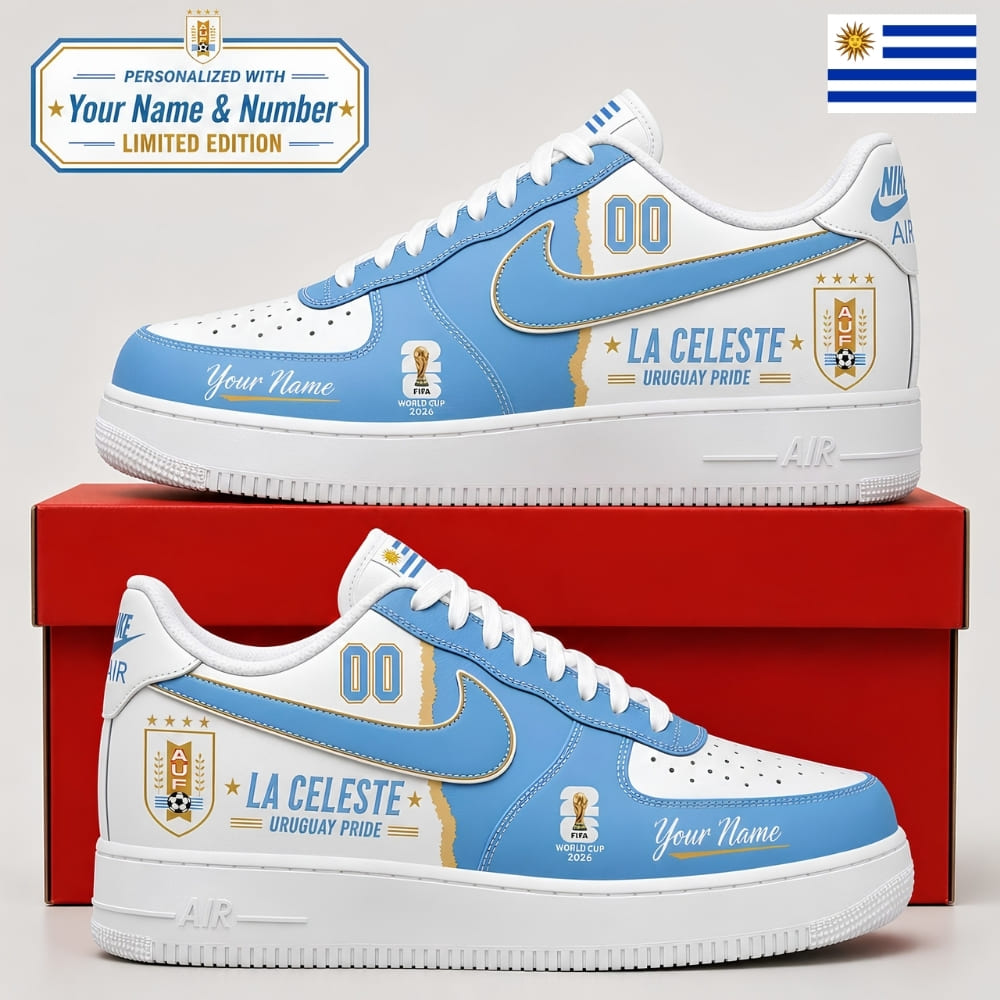 Personalized Uruguay Fan Sneakers – Custom Name & Number