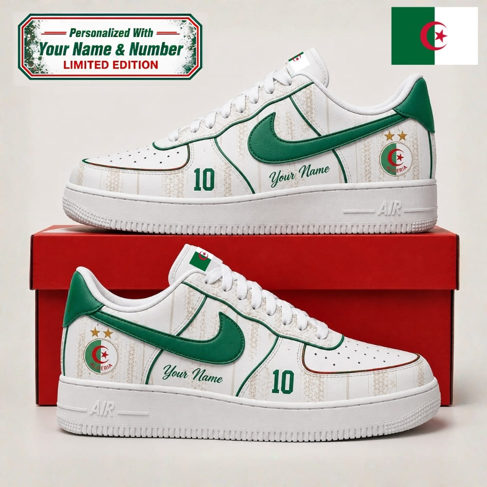 Personalized Algeria Desert Foxes Sneakers – Custom Name & Number | World Cup 2026
