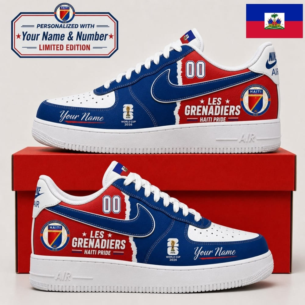 Personalized Haiti Fan Sneakers – Custom Name & Number