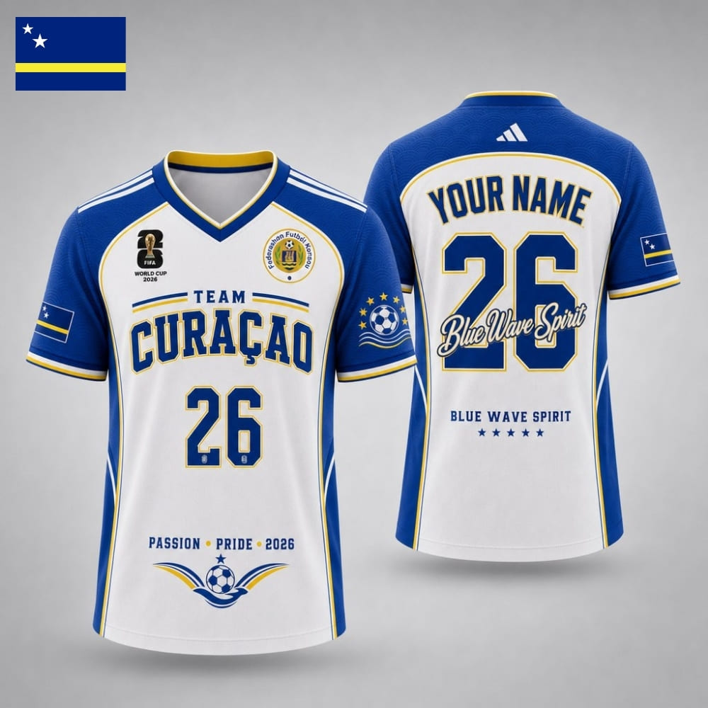 Test Personalized Curaçao Fan Soccer Unisex Shirt – Custom Name & Number