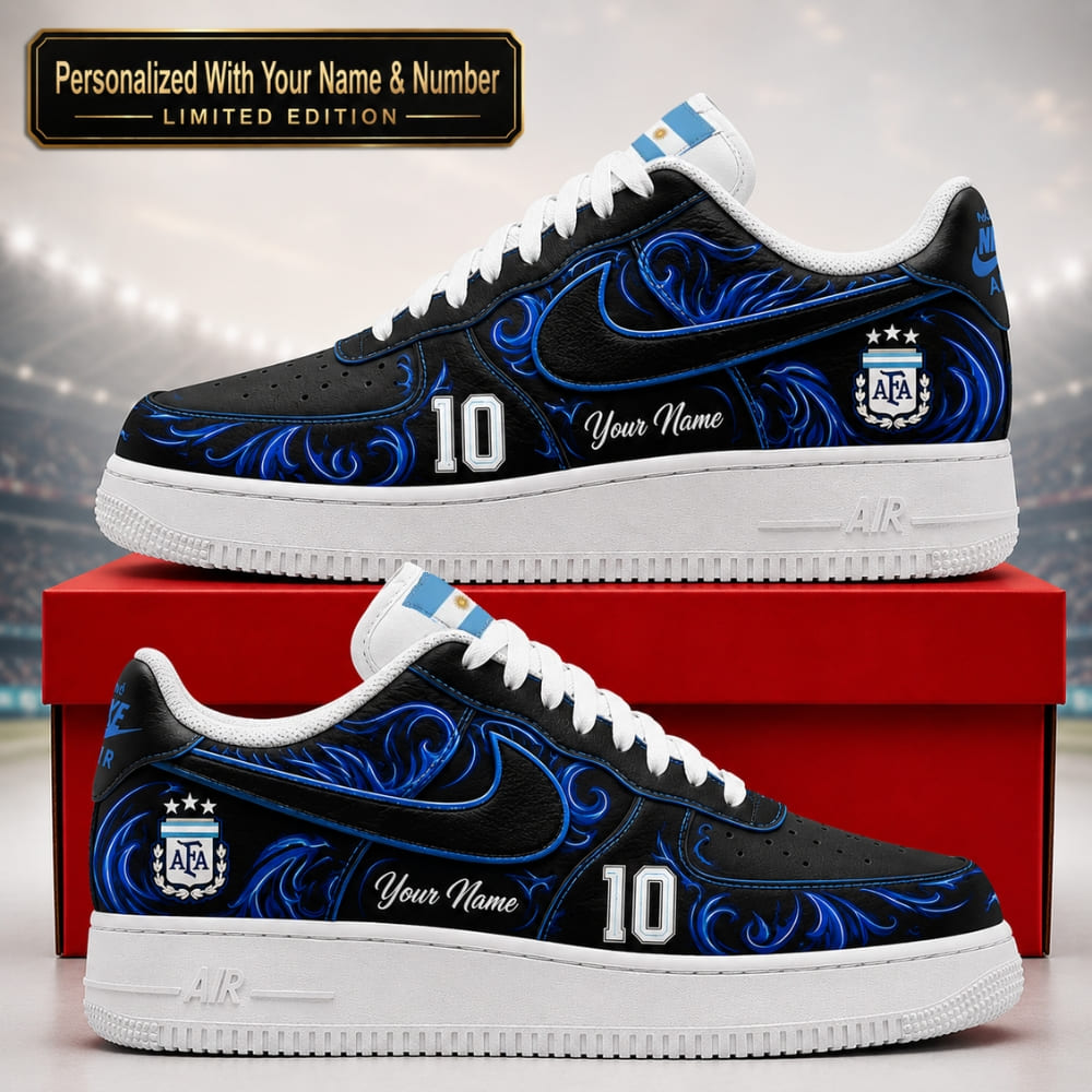 Personalized Argentina Midnight Legend 10 Sneakers – Custom Name | World Cup 2026