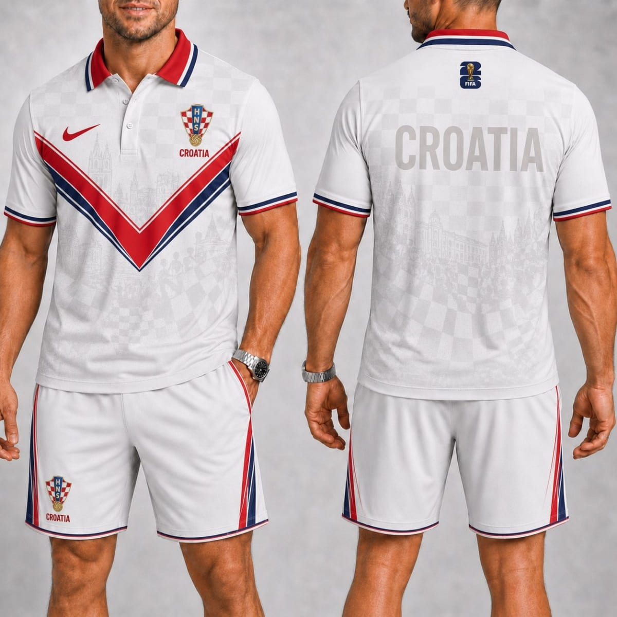 Croatia Fan Polo Shirt & Shorts Set – World Cup 2026