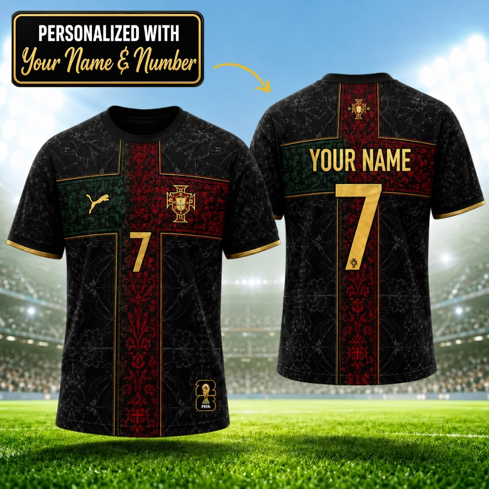 Personalized Portugal Cristiano Ronaldo - No.7 Legacy Soccer Shirt – Custom Name & Number | WC 2026