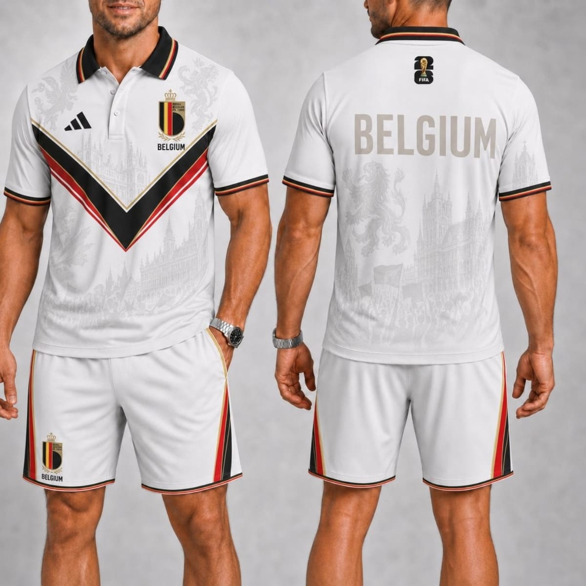 Belgium Fan Polo Shirt & Shorts Set – World Cup 2026
