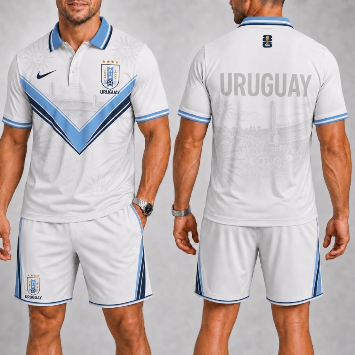 Uruguay Fan Polo Shirt & Shorts Set – World Cup 2026