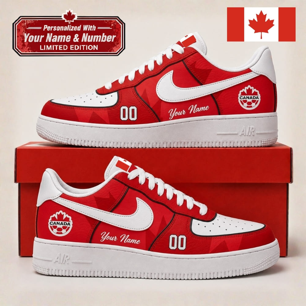 Personalized Canada Maple Pride Sneakers – Custom Name & Number | World Cup 2026