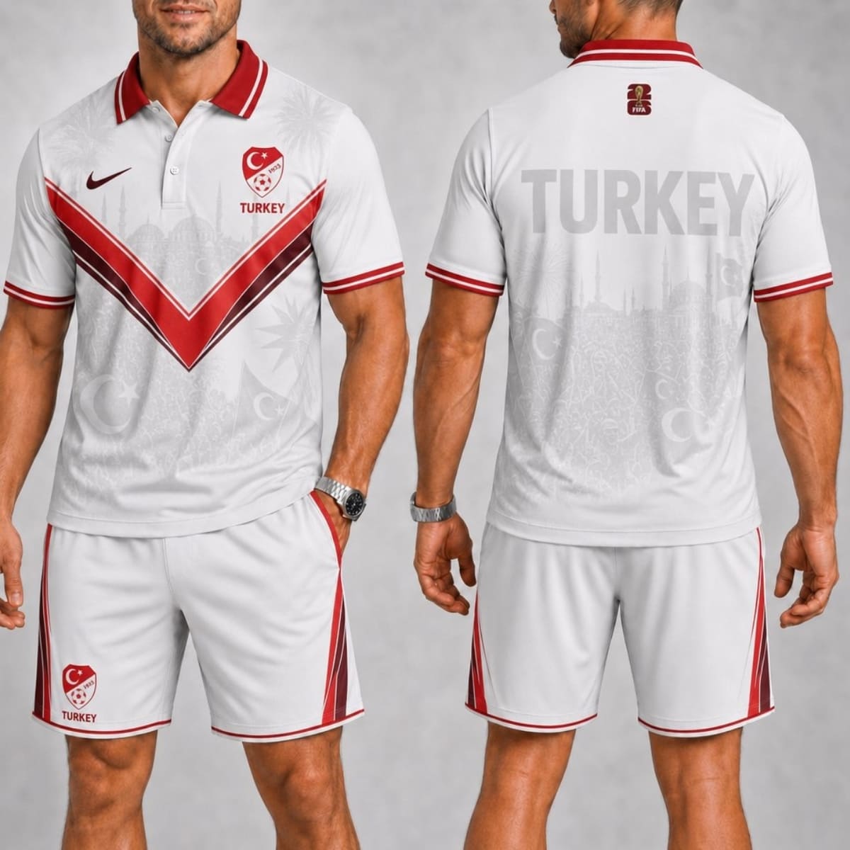 Turkey Fan Polo Shirt & Shorts Set – World Cup 2026