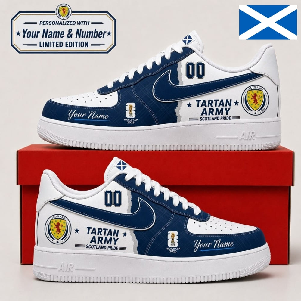 Personalized Scotland Fan Sneakers – Custom Name & Number