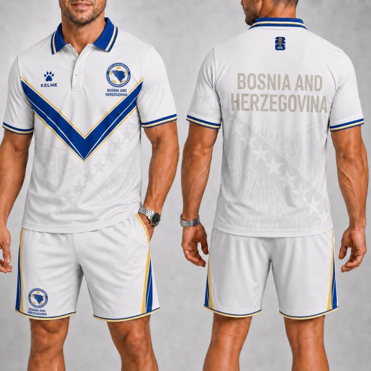 Bosnia and Herzegovina Fan Polo Shirt & Shorts Set – World Cup 2026