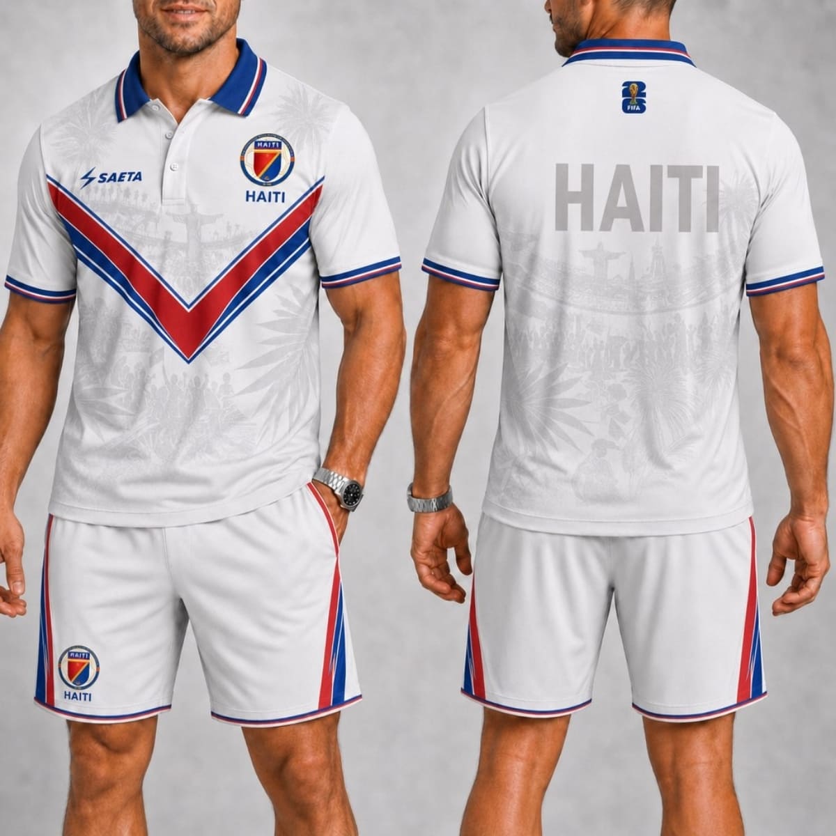 Haiti Fan Polo Shirt & Shorts Set – World Cup 2026