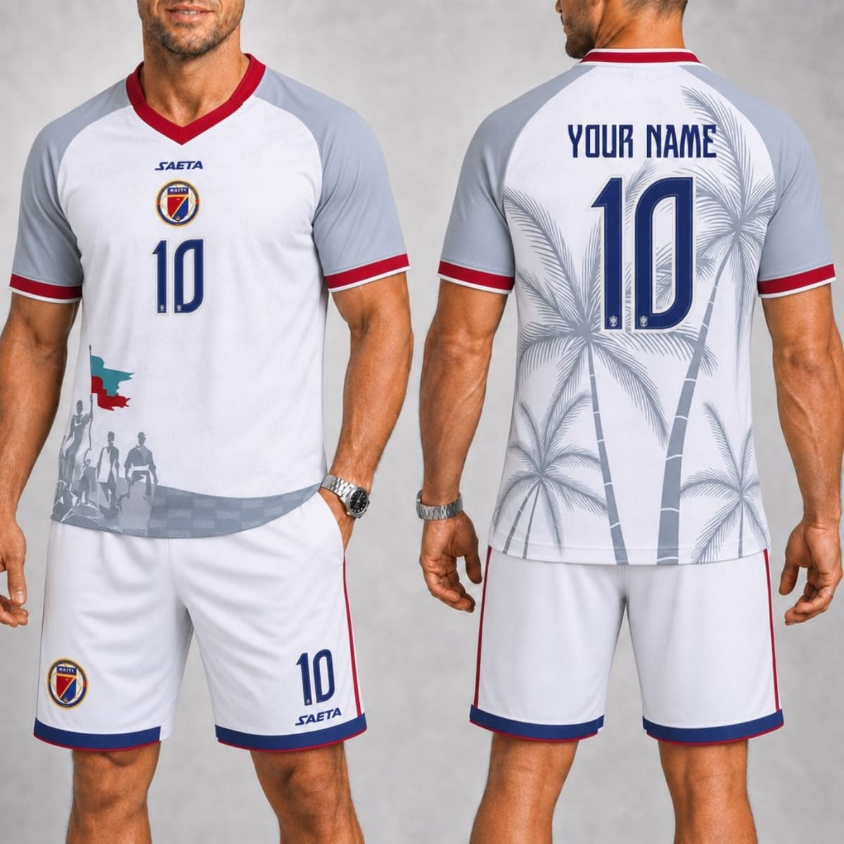 Personalized Haiti Away Jersey & Shorts Set – Custom Name & Number | World Cup 2026
