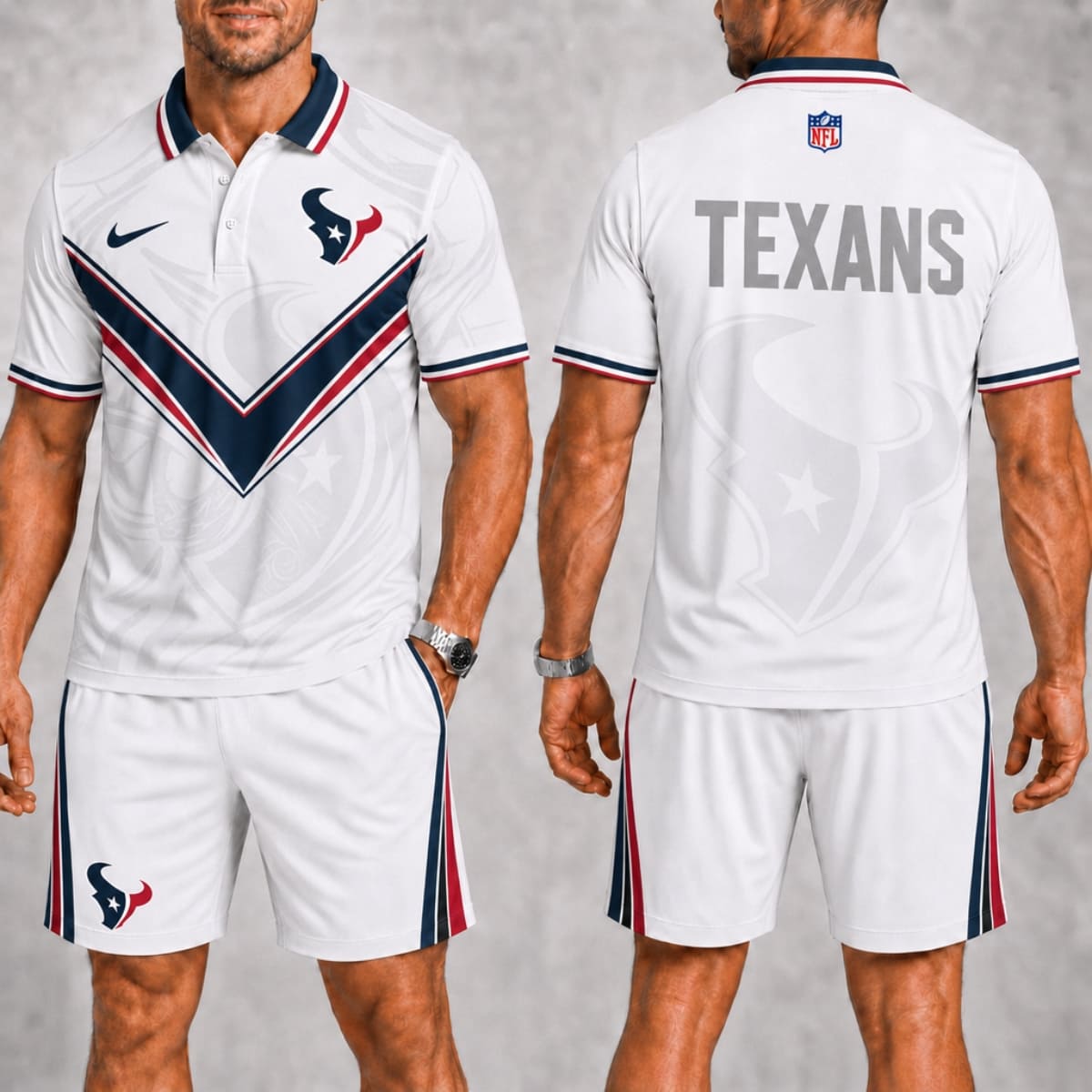 Houston Texans Polo Shirt & Shorts Set – NFL Fan Outfit