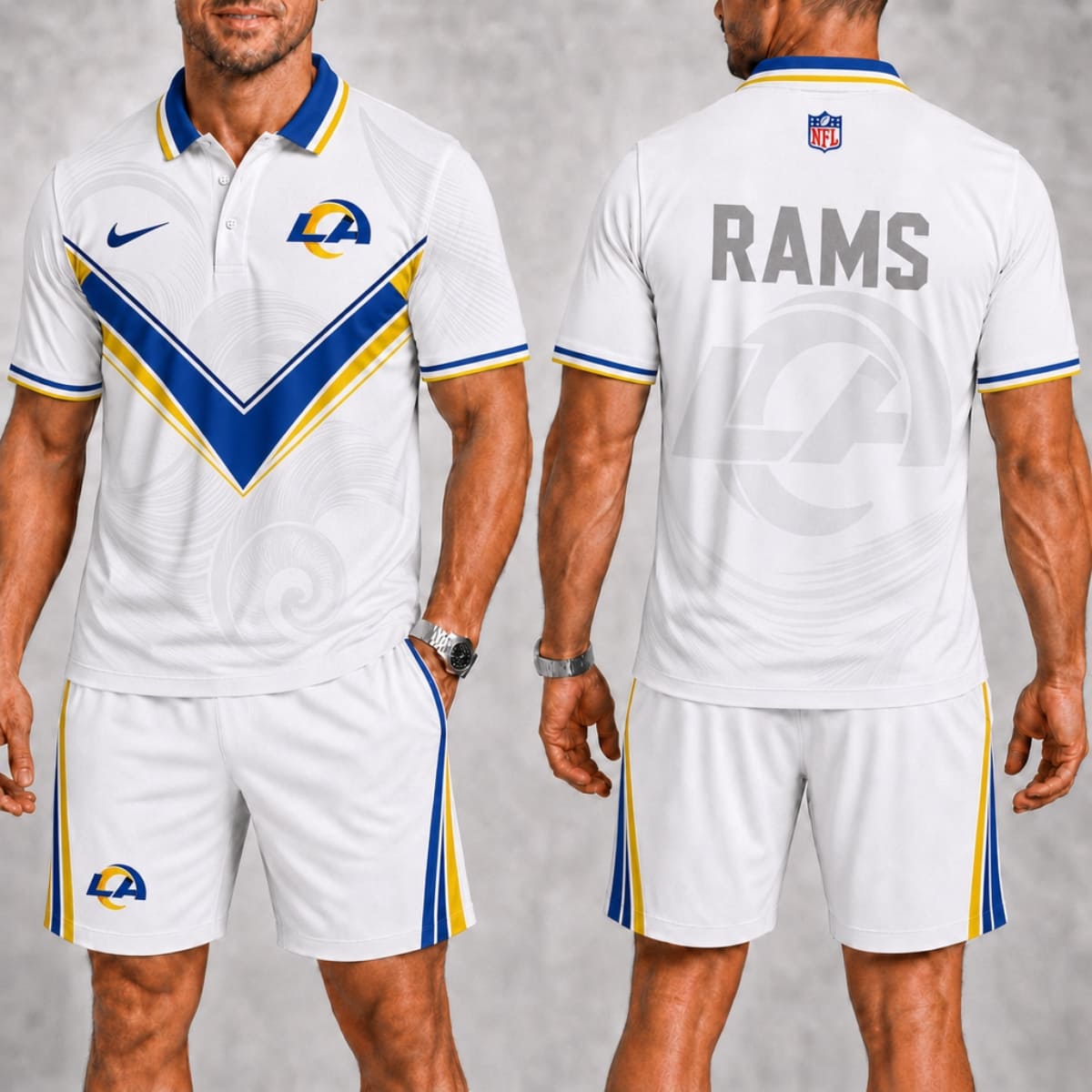 Los Angeles Rams Polo Shirt & Shorts Set – NFL Fan Outfit