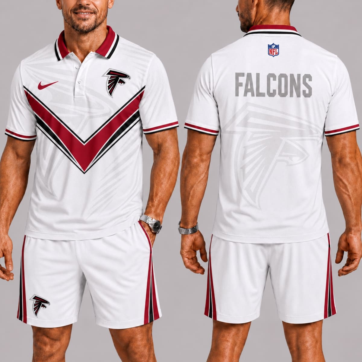 Atlanta Falcons Polo Shirt & Shorts Set – NFL Fan Outfit