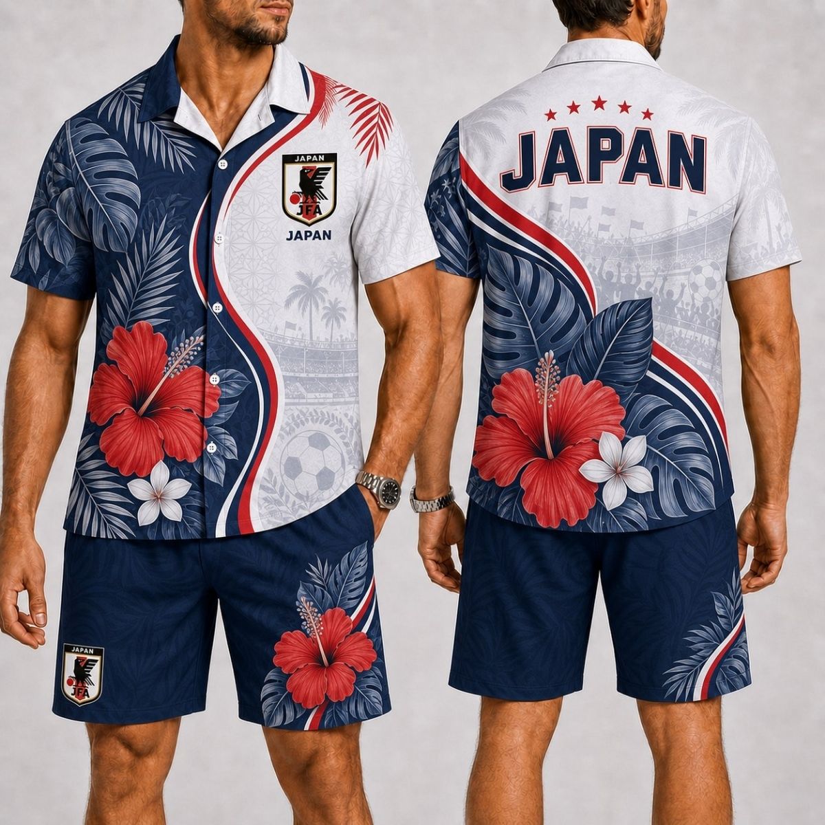 Island Wave Japan Hawaii Shirt & Shorts Set – World Cup 2026