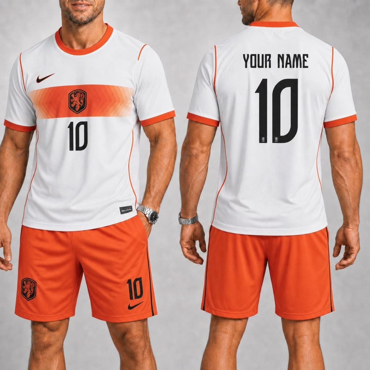 Personalized Netherlands Away Jersey & Shorts Set – Custom Name & Number | World Cup 2026