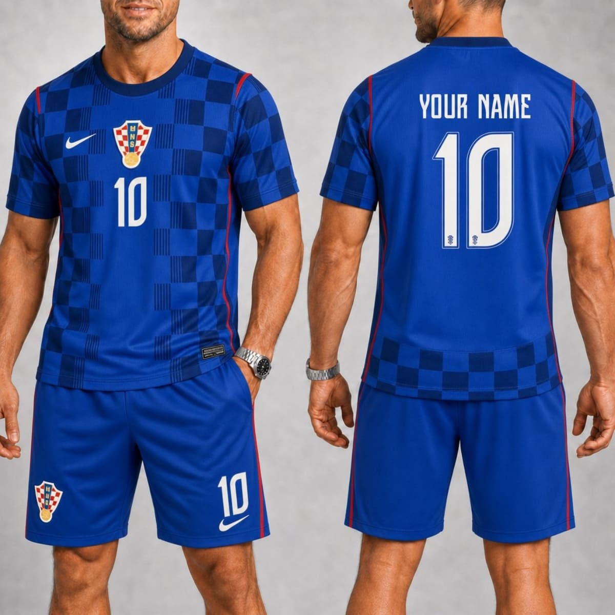 Personalized Croatia Away Jersey & Shorts Set – Custom Name & Number | World Cup 2026