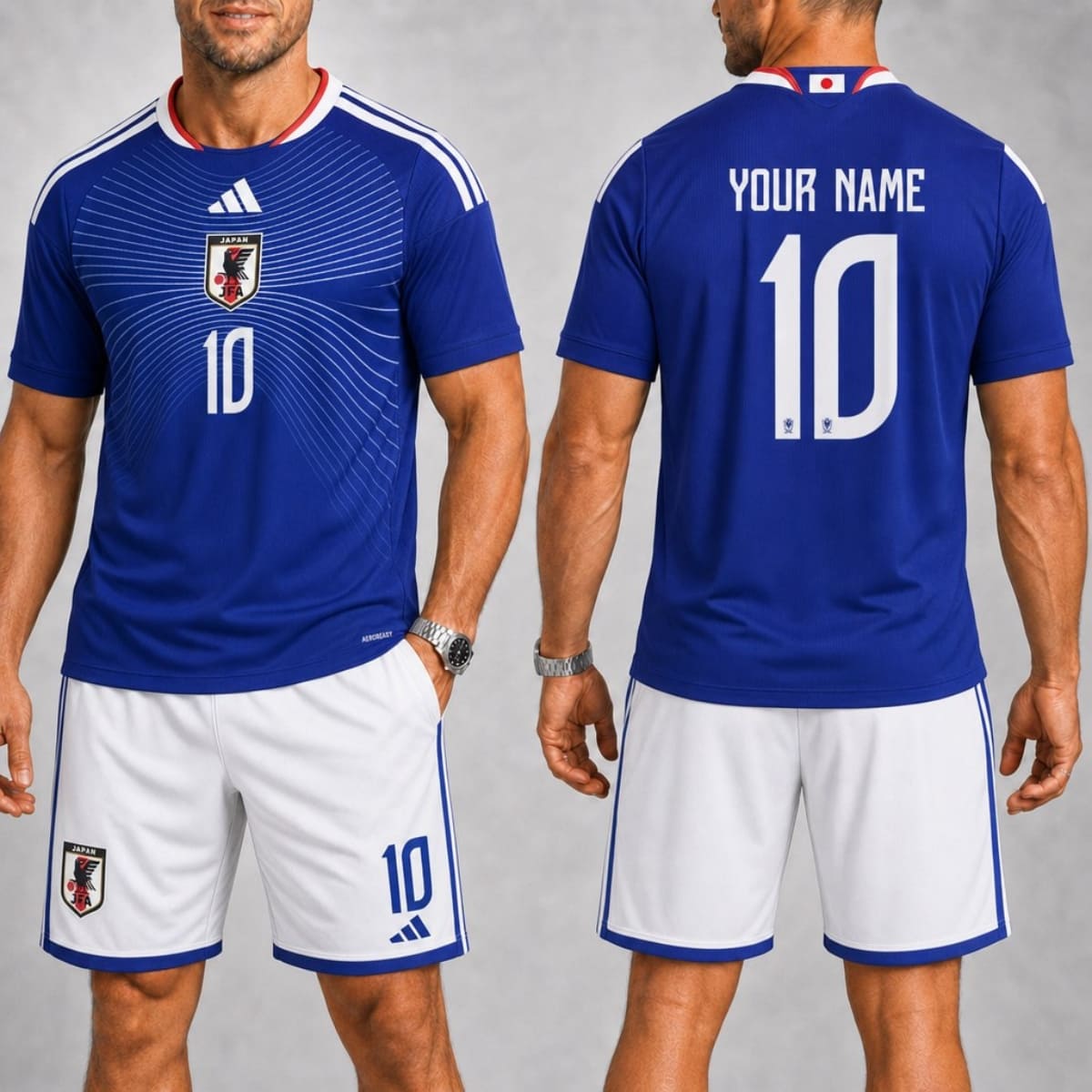 Personalized Japan Home Jersey & Shorts Set – Custom Name & Number | World Cup 2026