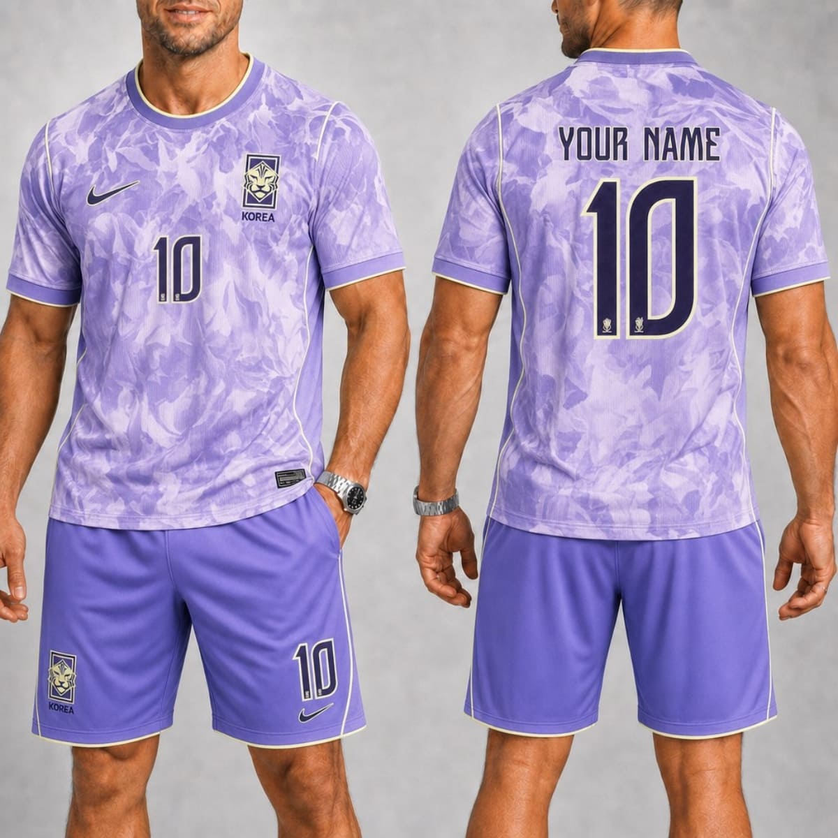 Personalized South Korea Away Jersey & Shorts Set – Custom Name & Number | World Cup 2026