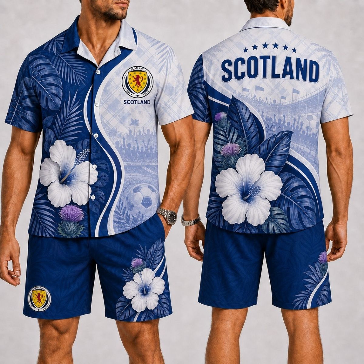 Island Wave Scotland Hawaii Shirt & Shorts Set – World Cup 2026