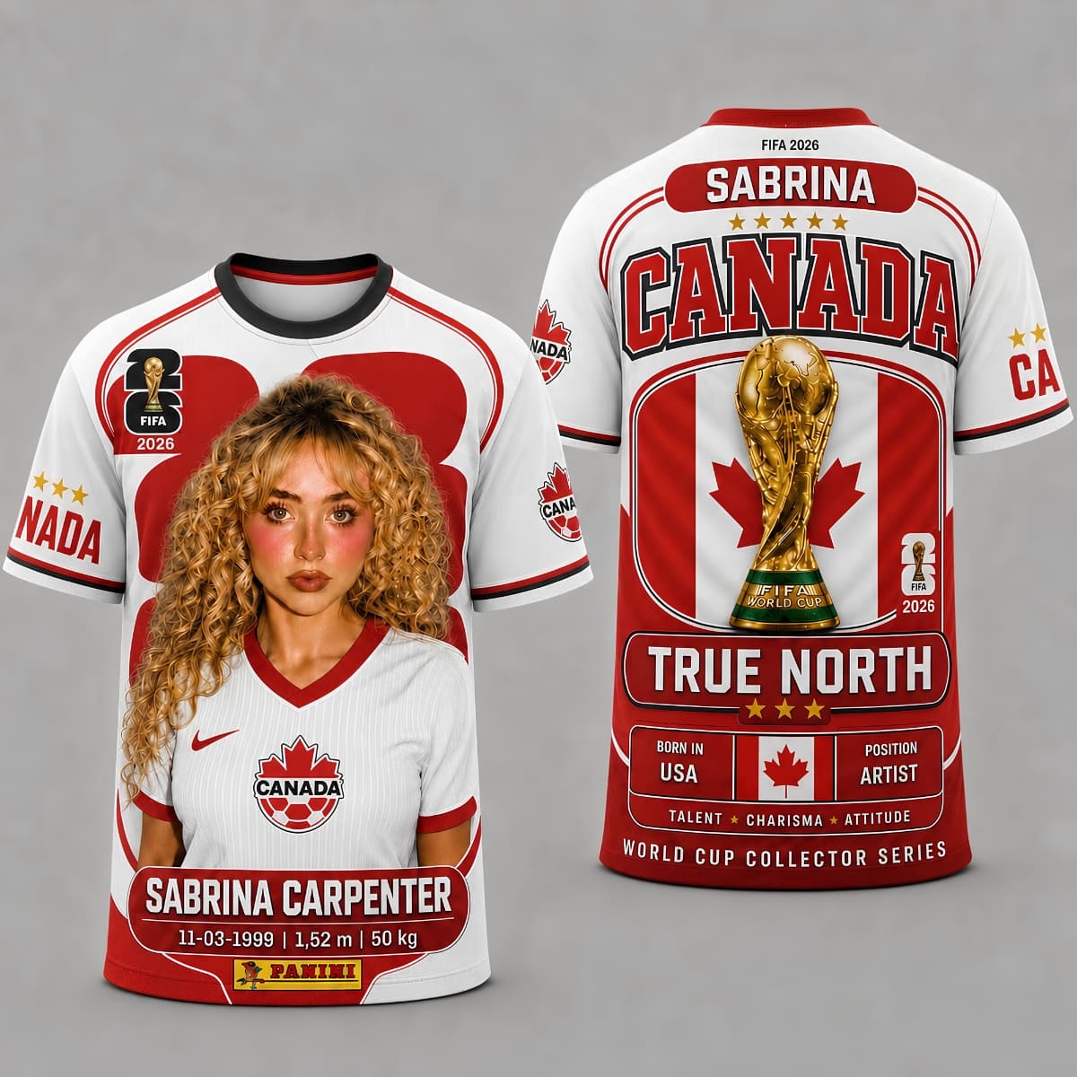Sabrina Carpenter Canada World Cup 2026 Collector Unisex T-Shirt