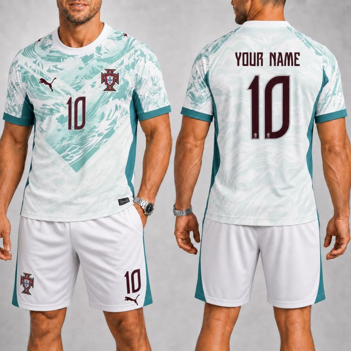 Personalized Portugal Away Jersey & Shorts Set – Custom Name & Number | World Cup 2026