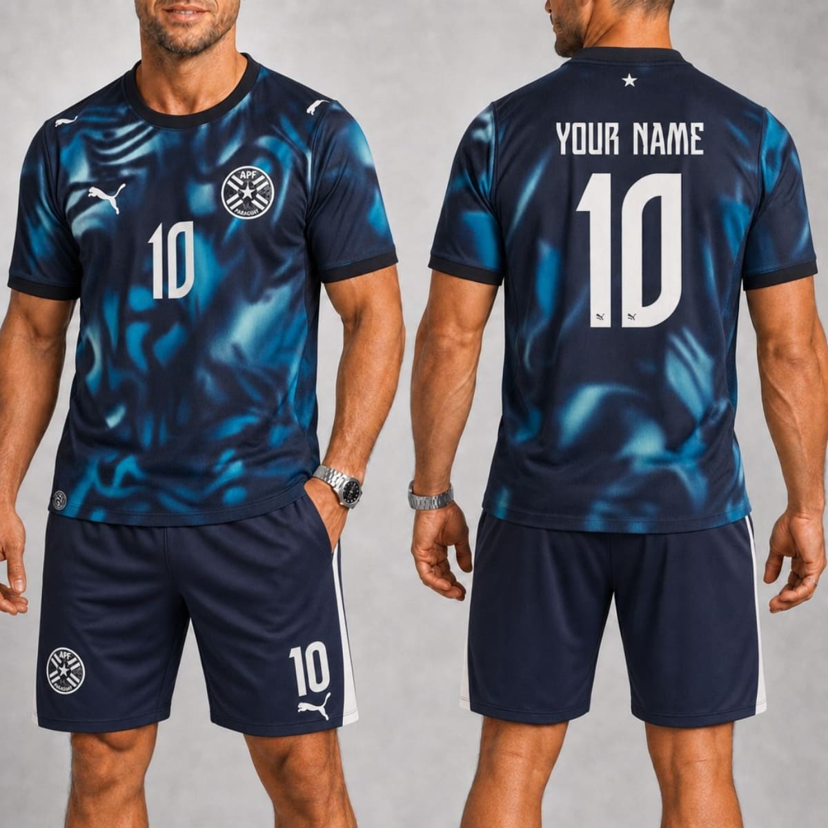 Personalized Paraguay Away Jersey & Shorts Set – Custom Name & Number | World Cup 2026