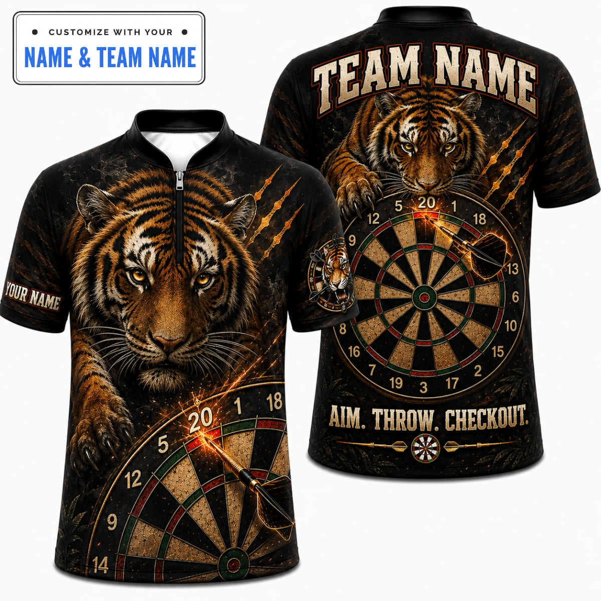 Personalized Majestic Benegal Predator Darts Shirt – Custom Name & Team Name